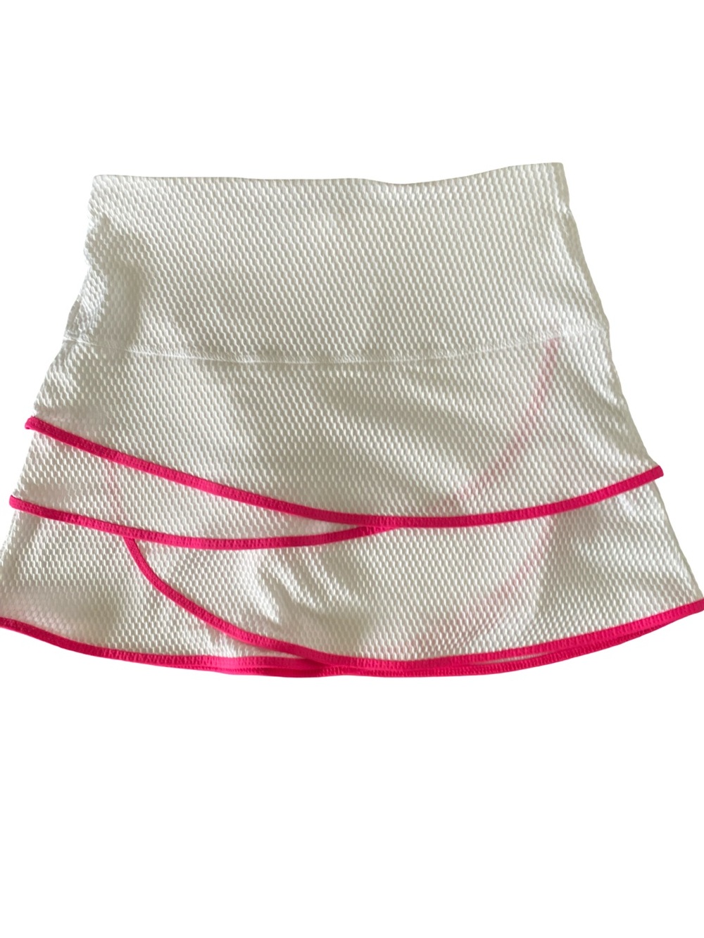 Lucky in Love White Skort  with Hot Pink Trim-S